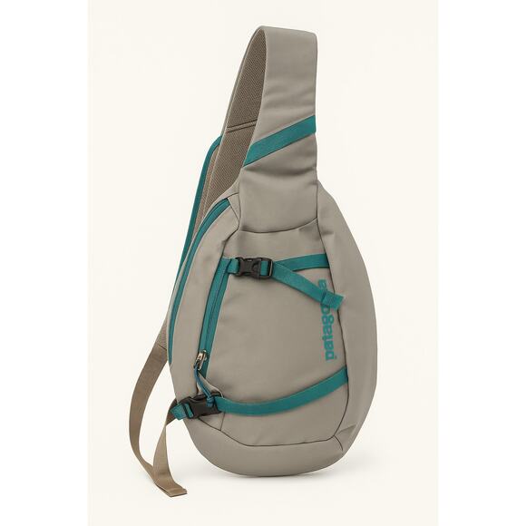 Patagonia Handbags - Patagonia Atom 8L Sling Bag Gray Teal Crossbody Outdoor Travel Pack